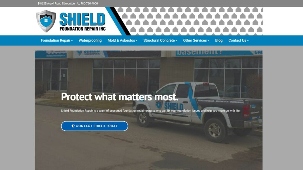 Shield Foundation Repairs' Homepage