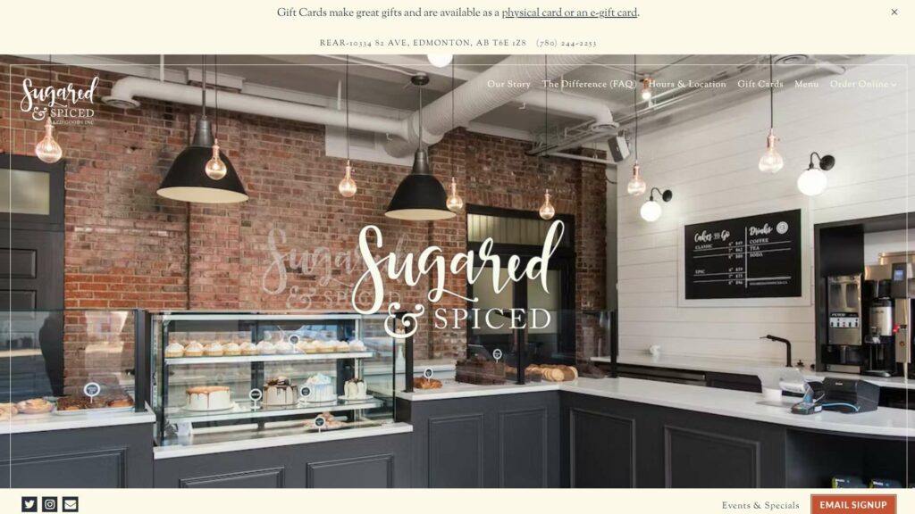 Sugared and Spiced Baked Goods' Homepage
