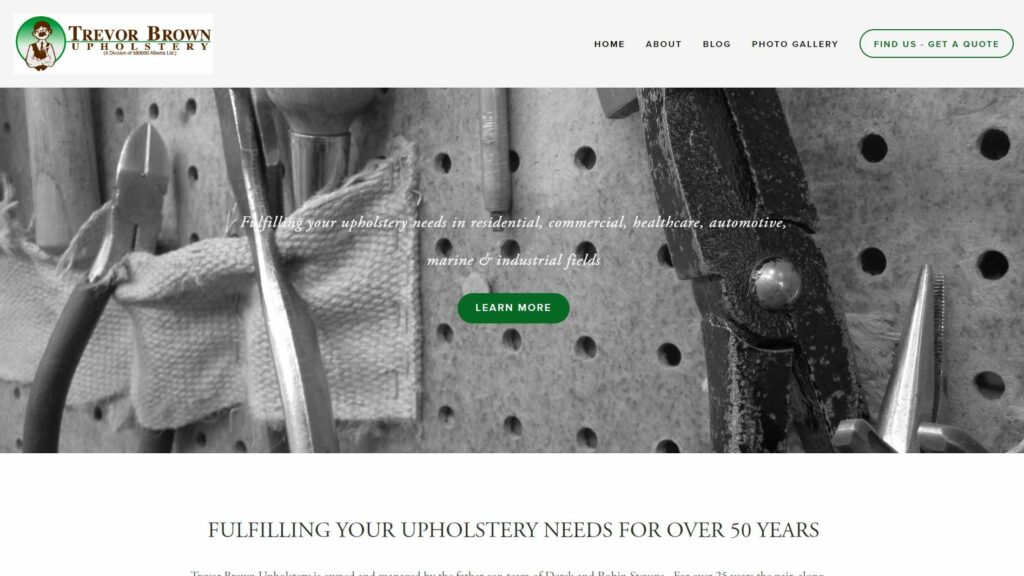 Trevor Brown Upholstery's Homepage