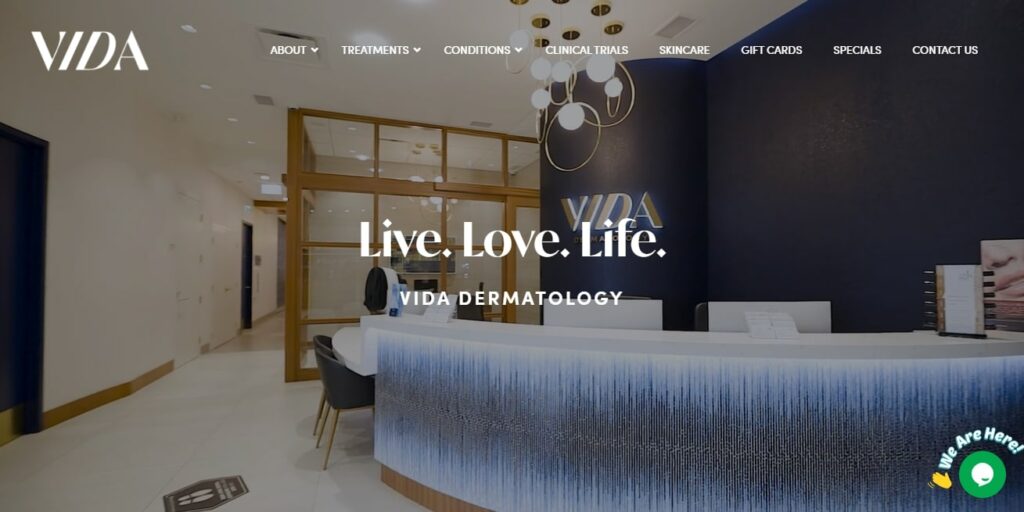 Vida Dermatology's Homepage