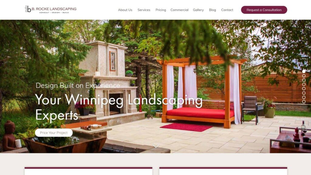 B. Rocke Landscaping's Homepage