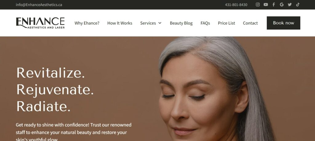 Enhance Aesthetics and Laser's Homepage