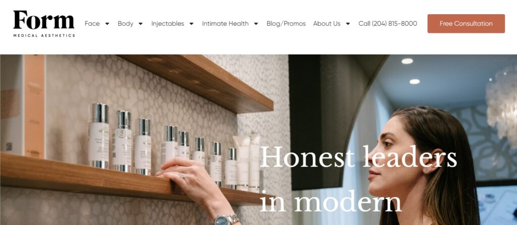 Form Medical Aesthetics' Homepage