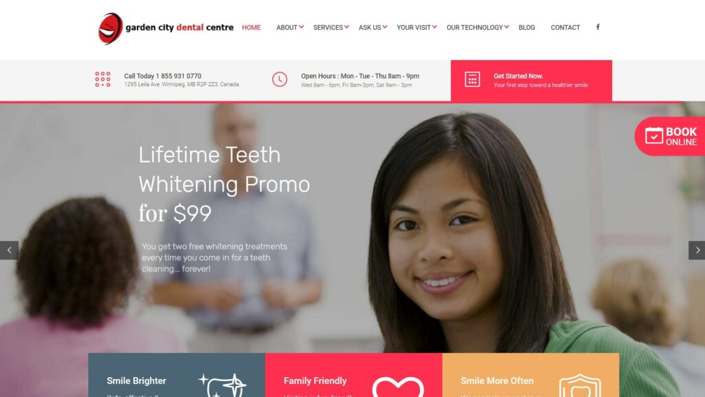 Garden City Dental Centre's Homepage