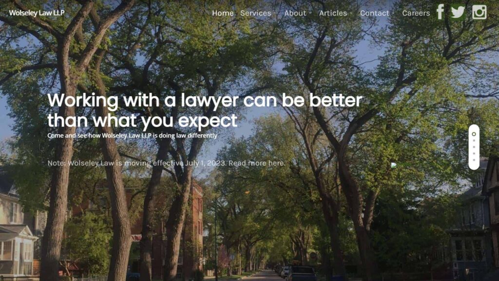 Wolseley Law LLP Homepage