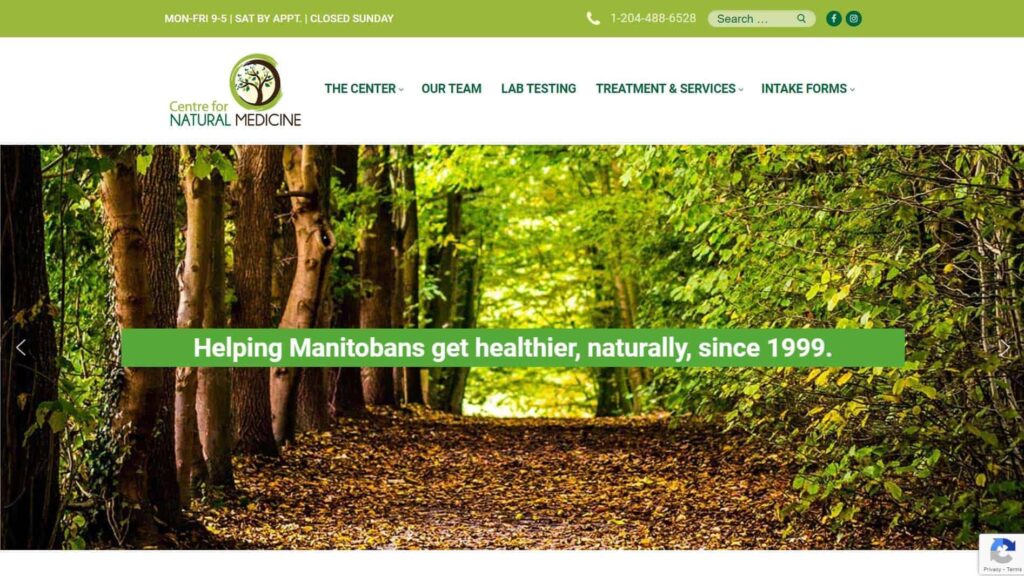 Centre For Natural Medicine's Homepage