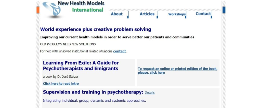 Dr. Jose Stelzer – New Health Models International's Homepage