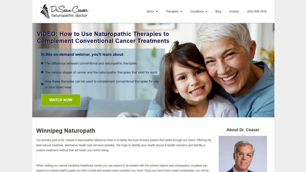 Dr. Sean Ceaser, ND Homepage
