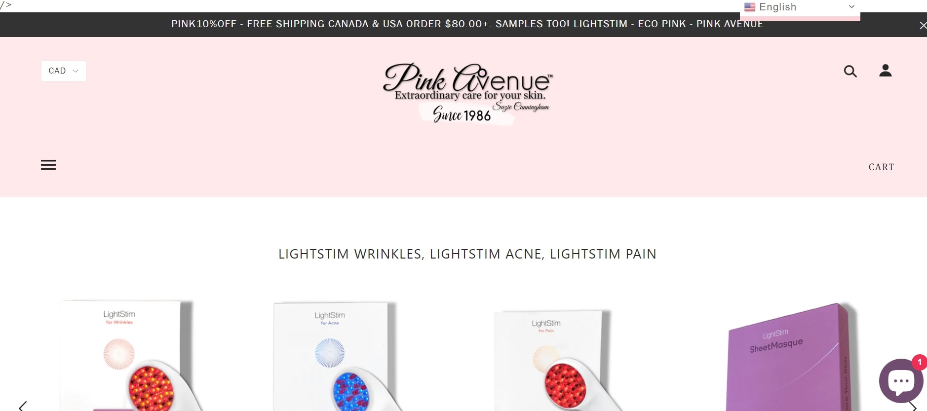 Pink Avenue Skin Care – Suzie Cunningham's Homepage