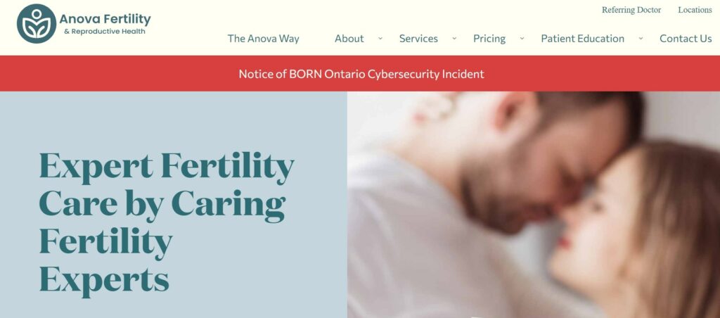 Anova Fertility's Homepage