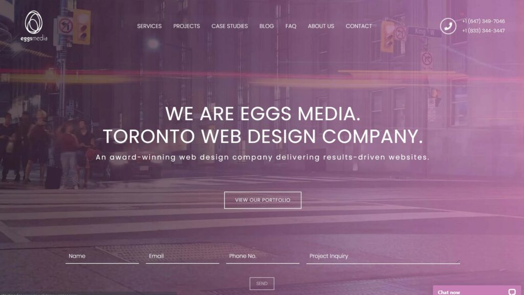 Eggs Media's Homepage