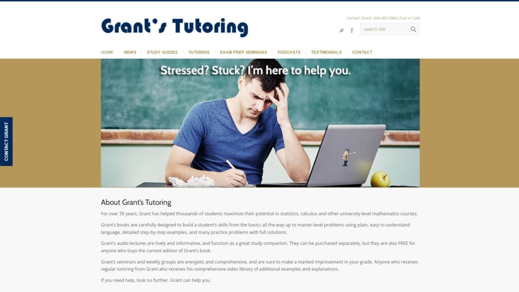 Grant’s Tutoring's Homepage