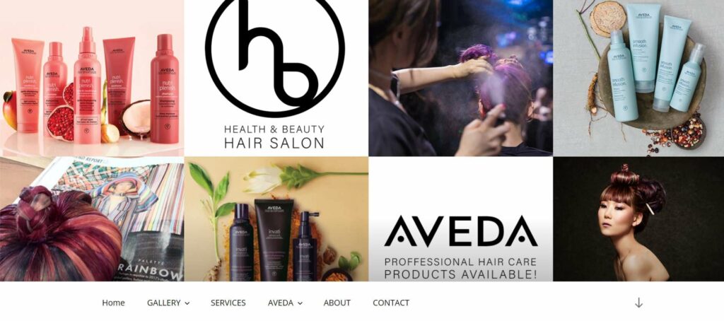 HB Hair Salon's Homepage