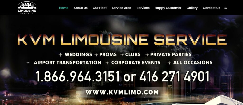 KVM Limousine Services' Homepage