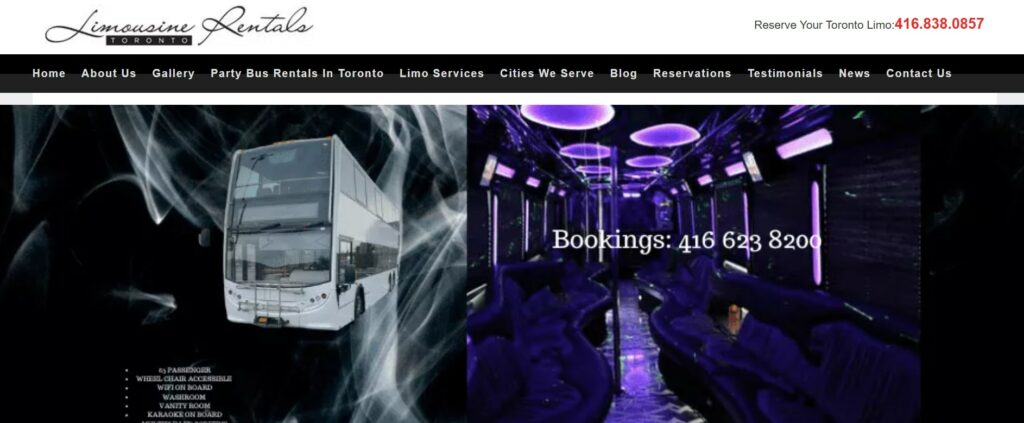 Limousine Rentals Toronto's Homepage