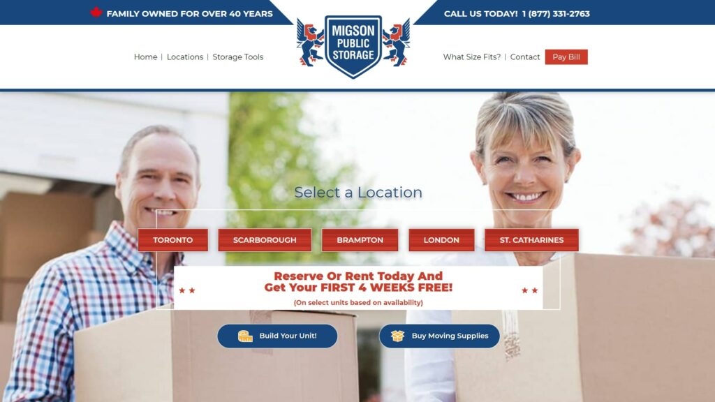 Migson Public Storage's Homepage