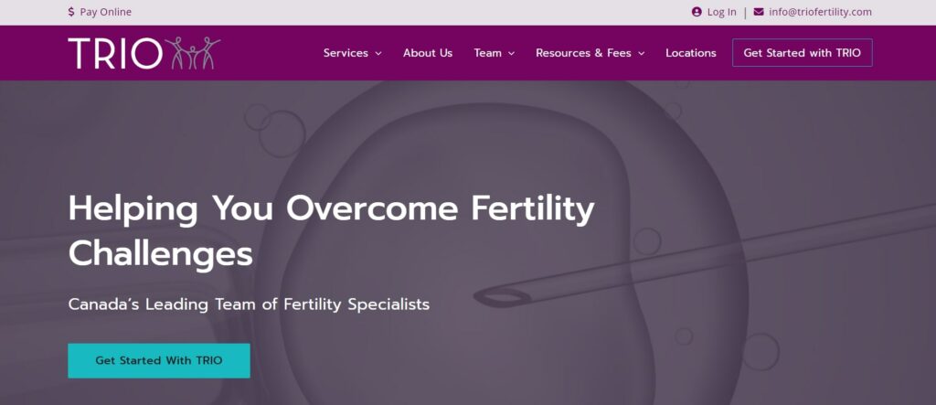 TRIO Fertility's Homepage