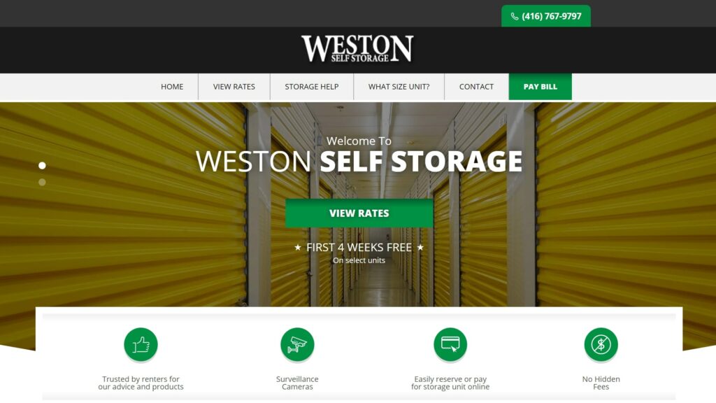 Weston Self Storage's Homepage