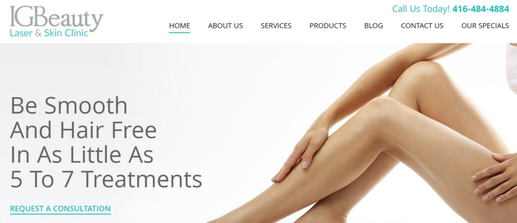 IGBeauty Laser & Skin Clinic's Homepage