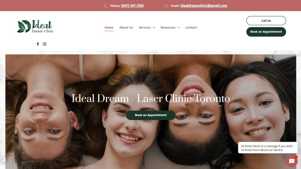 Ideal Dream Clinic's Homepage