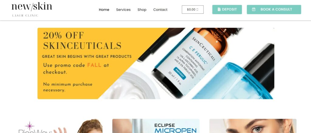 New Skin Laser Clinic's Homepage