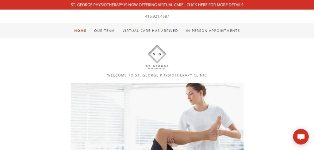 St George Physiotherapy Clinic's Homepage