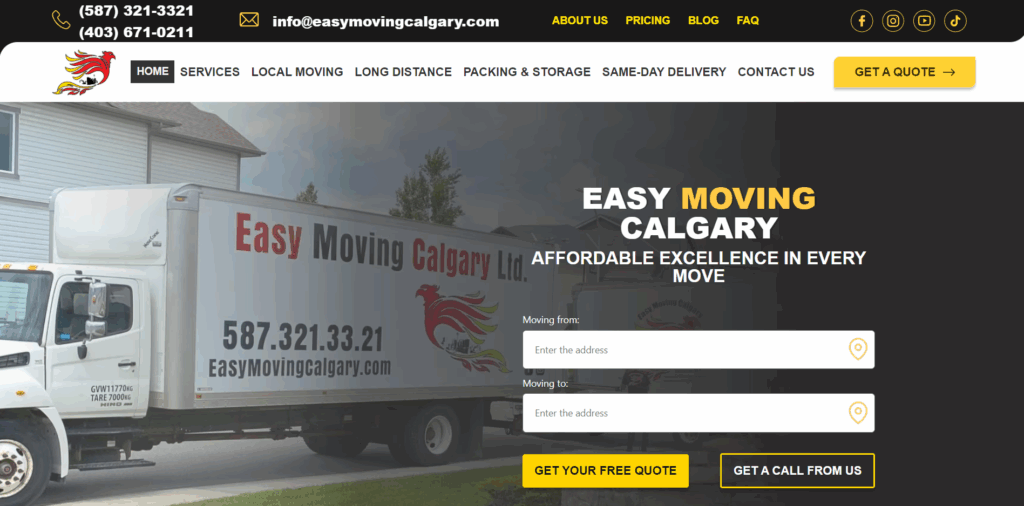 easy moving calgary