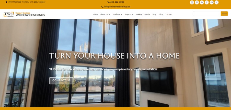 calgary custom window coverings homepage