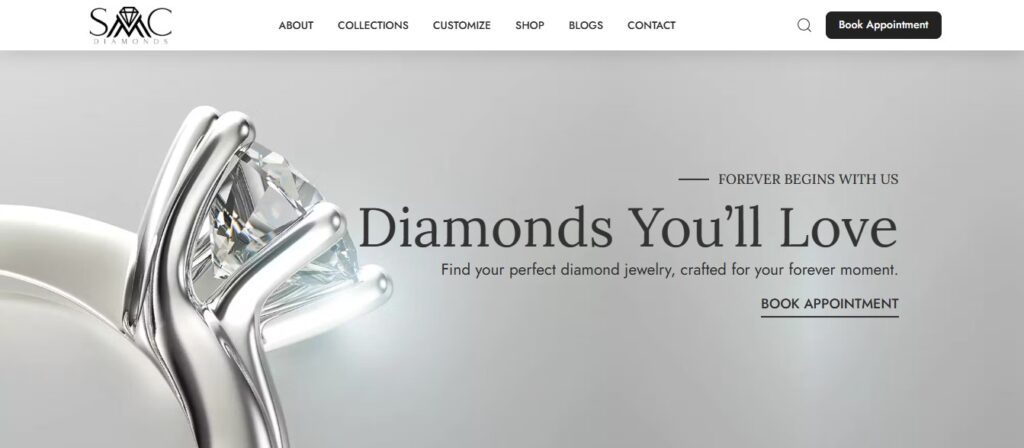 smc diamonds homepage