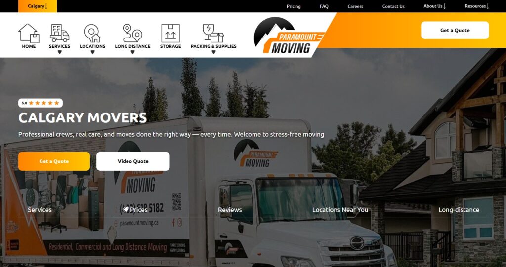 paramount moving homepage